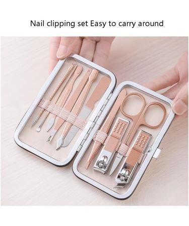 Nail Scissors Manicure Set Professional Nail Clipper Kit Stainless Steel Manicure Kit Nail Care Tools for Home Workplace Gift Giving Toenail Clippers (Color : Pink A) - Buy Online on GoSupps.com