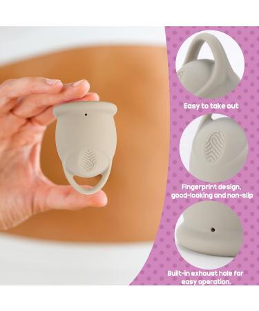 Menstruation Cup Set - Includes Sterilizer Storage Bag & Manual | Safe for Sports & Swimming | Eco-Friendly Solutions for Every Flow - Buy Online on GoSupps.com