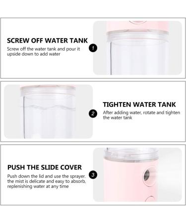 WRITWAA 1Pc Portable Nano Facial Humidifier Spray Rechargeable Skin Moistener for Beauty Spa Yoga and Home Use Handy Cool Mist for Hydration and Refreshing Skin Care - Buy Online on GoSupps.com