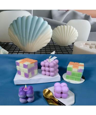 6Pcs Silicone Candle Molds Set for DIY Scented Candle Making - Bubble Candle, 3D Silicone Mold, Perfect for Soy Wax, Soap, and Baking Desserts - Buy Online on GoSupps.com