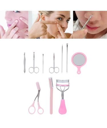 ZJchao 10Pcs Eyebrow Grooming Kit - Professional Eyebrow Trimmer Tweezers Eyelash Curler & Extractor for Women | International Shipping - Buy Online on GoSupps.com