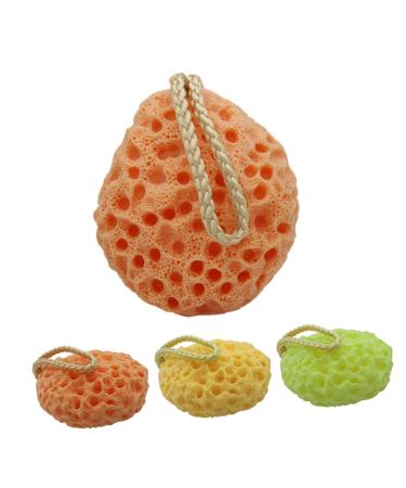 Beavorty Dish Bath Back Scrubber Face Washing Spa Exfoliator Body Sponge exfoliating Bath Sponge Remover Dead Skin Natural Fiber Shower Sponge Gentle Facial Scrubber Child Pigeon