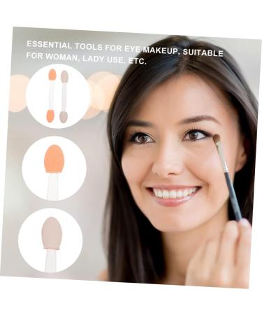 Ipetboom 50pcs Two-color Eyeshadow Brush Eyeshadow Stick Eyeshadow Sponge Latex Sponge Eyeshadow Cosmetics - Buy Online on GoSupps.com