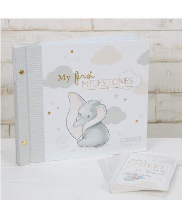 Disney Baby Dumbo Elephant Photo Album & Milestone Card Boxed Set