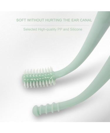 Hcdtech 8Pcs Ear Cleaner Double-Headed Silicone Ear Wax Removal Tool Comfortable Ear Pick Earwax Removal Kit with Protective Leather Case Safe Ear Wax Removal Ear Cleaning Tool for Kid Adult Older (8) - Buy Online on GoSupps.com