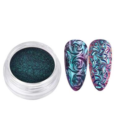 4D Sculpture Nail Art Silicone Molds - Glitter Powder PVC Soft Glue DIY Decoration Accessories (9 Pieces) - Magic Mirror & Titanium Powder for Stunning Designs - Buy Online on GoSupps.com