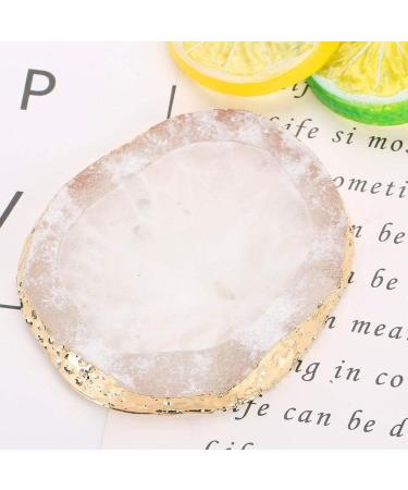 TMISHION Nail Art Palette Resin Nail Art Palette Color Drawing Color Dish Golden Manicure Nail DIY Tool for Applying Nail Polish 01 - Buy Online on GoSupps.com