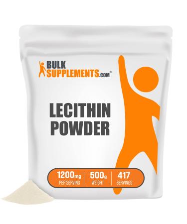 BulkSupplements.com Lecithin Powder (Soy Lecithin) - Dietary Supplement, Sourced from Soy - Gluten Free, No Filler - 1200mg (1.2g) per Serving, 417 Servings (500 Grams - 1.1 lbs) 1.1 Pound (Pack of 1) - Buy Online on GoSupps.com
