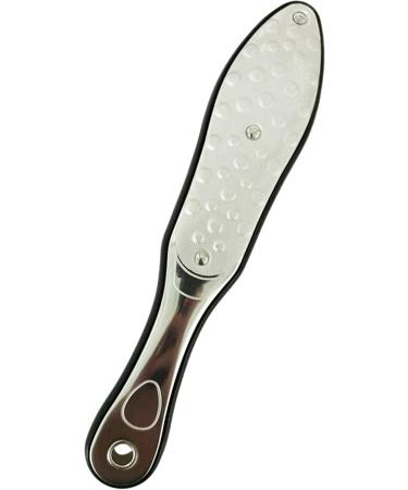 SQAQS Stainless Steel Full Body Foot File Soft Silicone Handle Double Side Pedicure Premium Foot File Dead Hard Cracked Skin Calluses Remover Portable Foot Care Tool - Buy Online on GoSupps.com