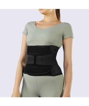 Back Brace Lumbar Support Waist Trainer Belt Posture Correction Lower Back Support Breathable Lumbar Back Brace Waist Belt(Black Medium) Medium Black - Buy Online on GoSupps.com