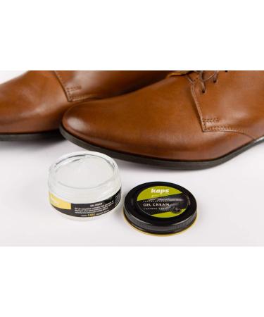 Kaps Quality Gel Cream For Smooth Grain Patent and Delicate Leather Shoes Boots Bags Cleans & Nourishes 50 ml 1.70 fl. oz. - Buy Online on GoSupps.com