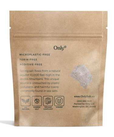 Organic Coarse Grain Mountain Spring Salt - 7oz Pouch for Grinder Refill and Pinching | Toxin-Free - Buy Online on GoSupps.com