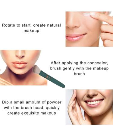 Electric Makeup Brush - USB Rechargeable 10 Gears Vibration Waterproof Blusher & Concealer Tool - Perfect for Liquid & Powder Makeup - Buy Online on GoSupps.com