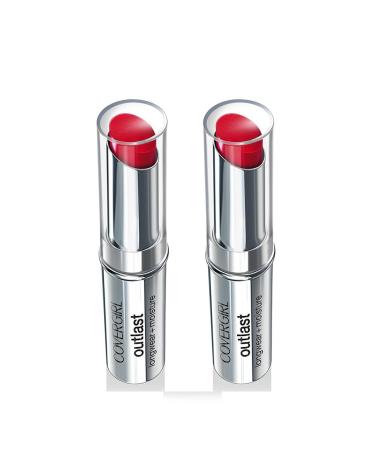 Covergirl Outlast Longwear Lipstick - 925 Red Rouge (Pack of 2) by CoverGirl