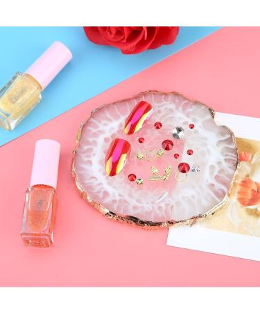 DEWIN Gel Mixing Palette - Nail Art Palette Paint Drawing Color Dish Manicure Display Board Nail DIY Paint Accessory(White) - Buy Online on GoSupps.com