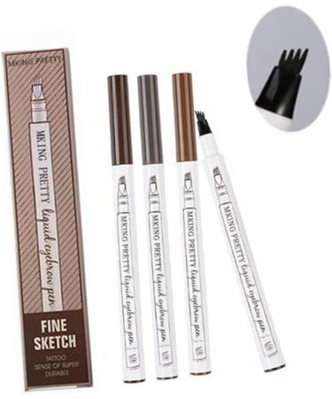Beavorty 12 Pcs Eyebrow Pen Eyebrow Pencil for Women Liquid Eyebrow Pen Makeup Tools No Smudge 1 count (Pack of 1) As Shownx3pcs - Buy Online on GoSupps.com