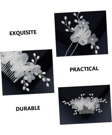 FOMIYES 1 Set Comb Plate Hairpin Wedding Hair Side Comb Bride Hair Comb Flower Hair Comb Flower Side Combs Rhinestone Hair Comb Wedding Headpiece for Bride Bun Hairpin Mosaic Fabric Manual - Buy Online on GoSupps.com