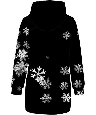 Stylish Long-Sleeved Christmas Sweatshirt Dress for Women | Merry Christmas Hoodie Dress | Perfect Holiday Outfit - Buy Online on GoSupps.com