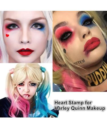 Mysense 6 Pcs Liquid Stamp Eyeliner Set - Waterproof Double-sided Seal Eye Liners for Women with Stencils - Black Flowers Heart Moon Star and Red Heart Star Design - Buy Online on GoSupps.com