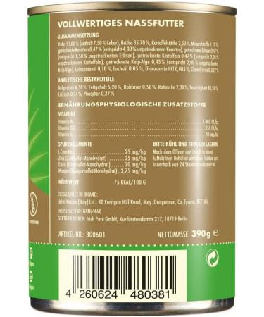 Irish Pure Premium Senior Wet Food with Chicken (Single Can) - Buy Online on GoSupps.com