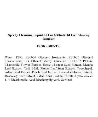 Speedy Cleansing Liquid Oil-Free Makeup Remover & Refill | 8.11oz + 7.1oz | Best International Shipping - Buy Online on GoSupps.com