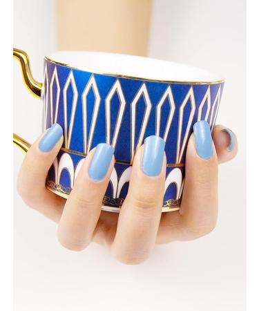 Kalolary 20PCS Sky Blue Nail Adhesive Gel Polish Wraps - Self-Adhesive Decals for UV/LED Lamp - Full Coverage Nail Stickers - Buy Online on GoSupps.com