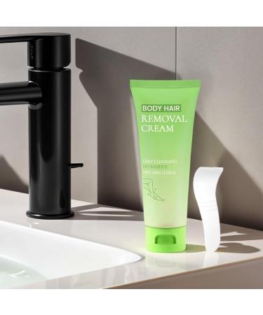 Women's Hair Removal Cream | 100g Hair Removal Cream with Spatula Fast and Gentle Hair Removal Cream for Sensitive Skin for Personal Use by Women and Men Body Face Pubic Hair Legs and Underarms - Buy Online on GoSupps.com