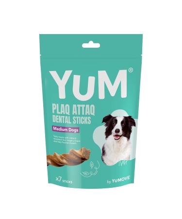 YuM by YuMOVE Plaq Attaq Dental Sticks for Medium Dogs 7 Pack Natural Seaweed Sticks That Target Plaque - Buy Online on GoSupps.com