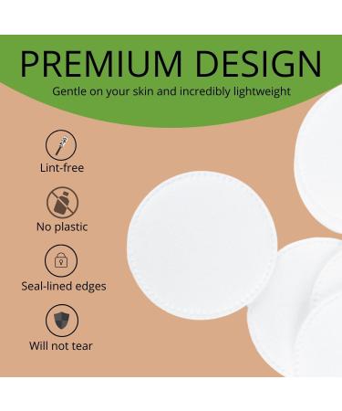 Cotton Rounds Makeup Remover Pads 100% Pure Cotton Lint Free Eco-Friendly & Hypoalergenic Use as Makeup Applicator Nail Polish Remover or Baby Care Pad Kraft Box - Buy Online on GoSupps.com