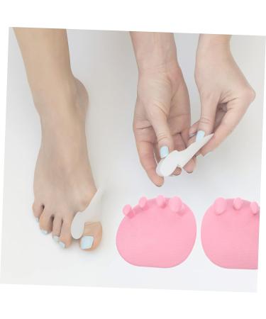 4 Pairs Healeved Toe Separators & Gel Protectors for Women - Toe Splints, Thumb Splint, Nail Polish Gel, Hip Pads - Foot Correctors & Stretcher with Arch Support - Pink (11X10X6CMx4pcs) - Buy Online on GoSupps.com