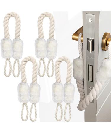 4 Set Door Cord Clamp Protection Door Cords - Door Stopper - Clamp Protection - White