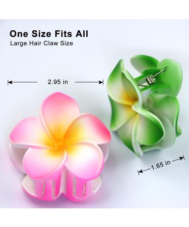 8pcs Flower Claw Clip Set - Cute Hawaiian Hair Clips for Women and Girls - Strong Hold Nonslip Design - Perfect Gift Idea - Buy Online on GoSupps.com