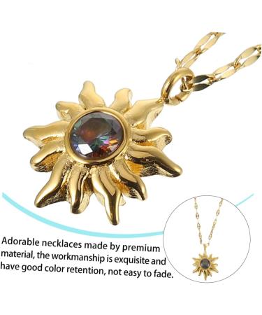 COLLBATH 1 Pc Sunflower Pendant Necklace Necklaces Necklace Girls Neck Jewelry Accessories Miss Chic - Buy Online on GoSupps.com