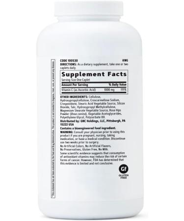 GNC Vitamin C 1000mg: Immune Support Supplement - Buy Online on GoSupps.com