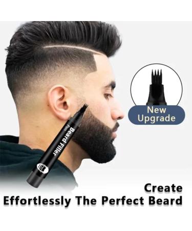 Beard Pencil Filler For Men With Beard Brush Black Beard Filler Pen For Instant Fuller Beard Beard Thickener For Men Beard Grooming Kit For Men Beard Gifts For Men Waterproof Beard Pencil - Buy Online on GoSupps.com
