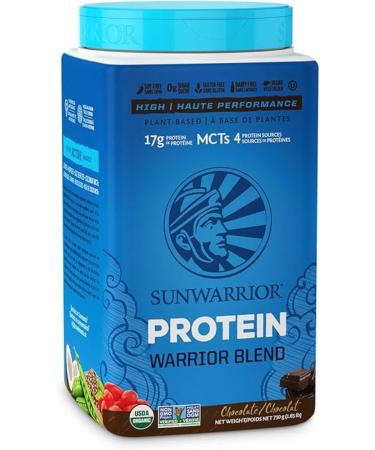 Buy SUNWARRIOR Warrior Blend Protein Chocolate 750g - Vegan Protein Powder for Muscle & Recovery - International Shipping Available - Buy Online on GoSupps.com