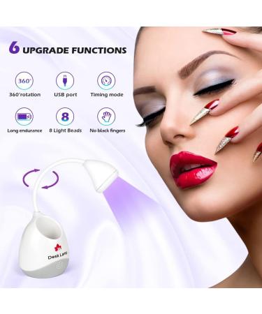 36W Gooseneck LED UV Nail Lamp for Gel Nails - Portable Hands-Free Mini Dryer for Salon-Quality Manicures - Travel-Friendly Nail Art Accessories - Buy Online on GoSupps.com