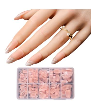AJTUTUS/Box French Tip False s Press On False s Full Cover Stick On Ballerinas Artificial s