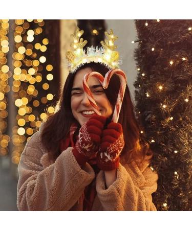 Fashband Christimas Headbands Deer Ears Headband Glitter Headpiece Hair Hoops for adults kids Christmas Party(Gold) Yellow - Buy Online on GoSupps.com