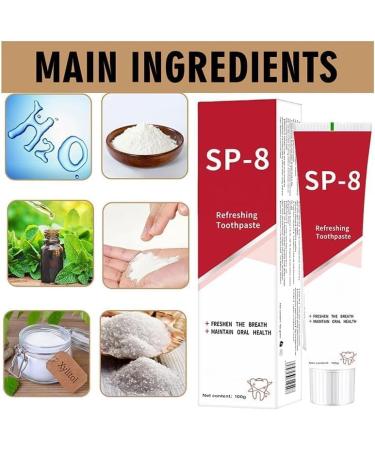 SP 8 Ultra Whitening Toothpaste & Probiotic Toothpaste (2PC) - Effective Teeth Whitening & Dental Care | Ships Internationally - Buy Online on GoSupps.com