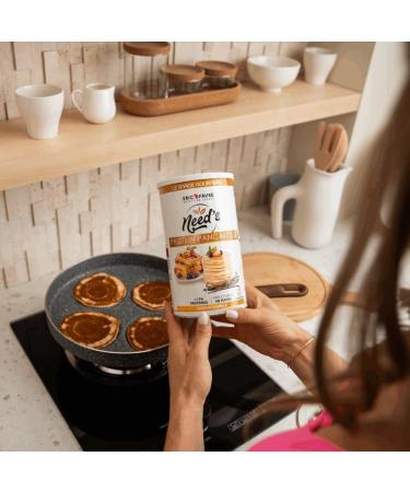PROTEINE PANCAKE NEED's - Poudre Prot in e pour Pancakes Cr pes Gaufres - P te Pancake Prot ine Riche en Fibres Glucides Faible en Sucre - 1kg - Saveur Neutre - Eric Favre 1kg Naturel - Buy Online on GoSupps.com