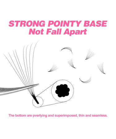 TDANCE 600 Premade Fans Eyelash Extensions 8-15mm | 5D-24D Handmade Promades | C/D Curl Loose Fans | Mixed Length | 10D | 0.07-D - Buy Online on GoSupps.com