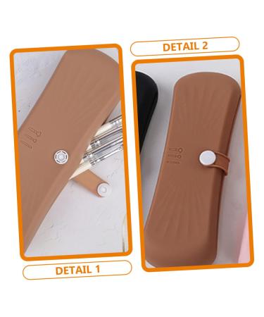 FRCOLOR Makeup Brush Storage Bag Set - Travel Toiletry Organizer & Cleaner Holders - Makeup Artist Cases - 2pcs Assorted Colors 20x6CM - Buy Online on GoSupps.com