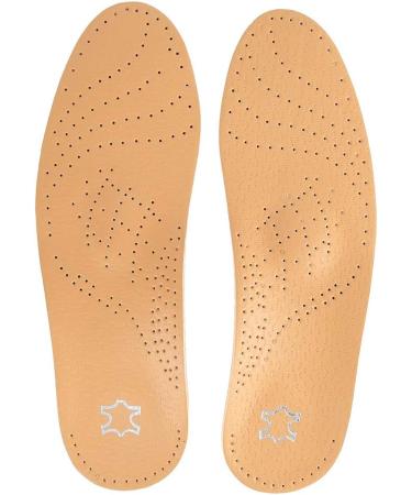 Breathable Leather Insoles | Orthopedic EVA Shoe Inserts for Men & Women - Comfort for Tired Feet (Size 39/40) - Buy Online on GoSupps.com