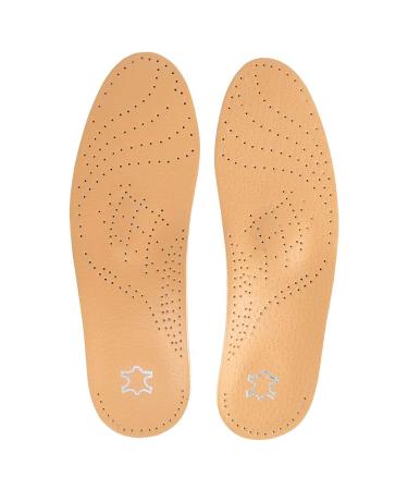 Leather insole breathable orthopedic shoe inserts Eva Insert against welding feet shoe inserts for women and men (39/40)