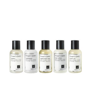 Voyager's Garden Travel Collection Shampoo Conditioner Shower Gel Body Lotion Liquid Hand Soap TSA Approved 2 ounces