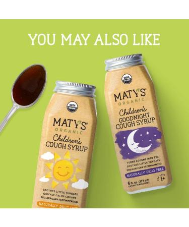 Maty's Organic Children's Mucus Cough Syrup - Honey, Thyme & Ginger - 6 fl oz - Buy Online on GoSupps.com