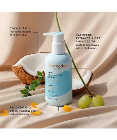 Evereden Moisturizing Baby Lotion for Newborns 8.5 oz | Lightweight Non-Greasy Toddler Lotion | Gentle & Non-Toxic Baby Care | Fragrance Free - Buy Online on GoSupps.com