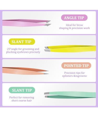 Eyebrow Tweezers Plucking 7 Pieces Eyebrow Tweezers Professional Tweezers Set Made of Stainless Steel Tweezers Eyebrow for Removal of Ingrown Hair Eyebrow Plucking for Men and Women - Buy Online on GoSupps.com