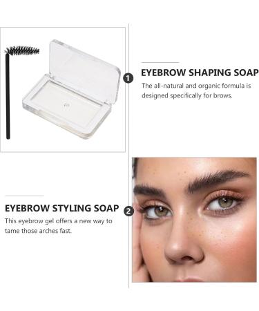 Housoutil Savonnette Coiffant pour Sourcils Transparent Pommade Modelante sans Parfum Gel Fixateur Non Collant pour Sourcils Usage Quotidien Formule Douce et Biologique - Buy Online on GoSupps.com